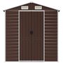 Voir la diapositive 4 : VIDAXL Abri de jardin marron 191x130x198 cm acier galvanise