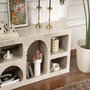 Voir la diapositive 4 : Habitat et Jardin Buffet en bois  Ferlis  - 160 x 40 x 51 cm - Travertin