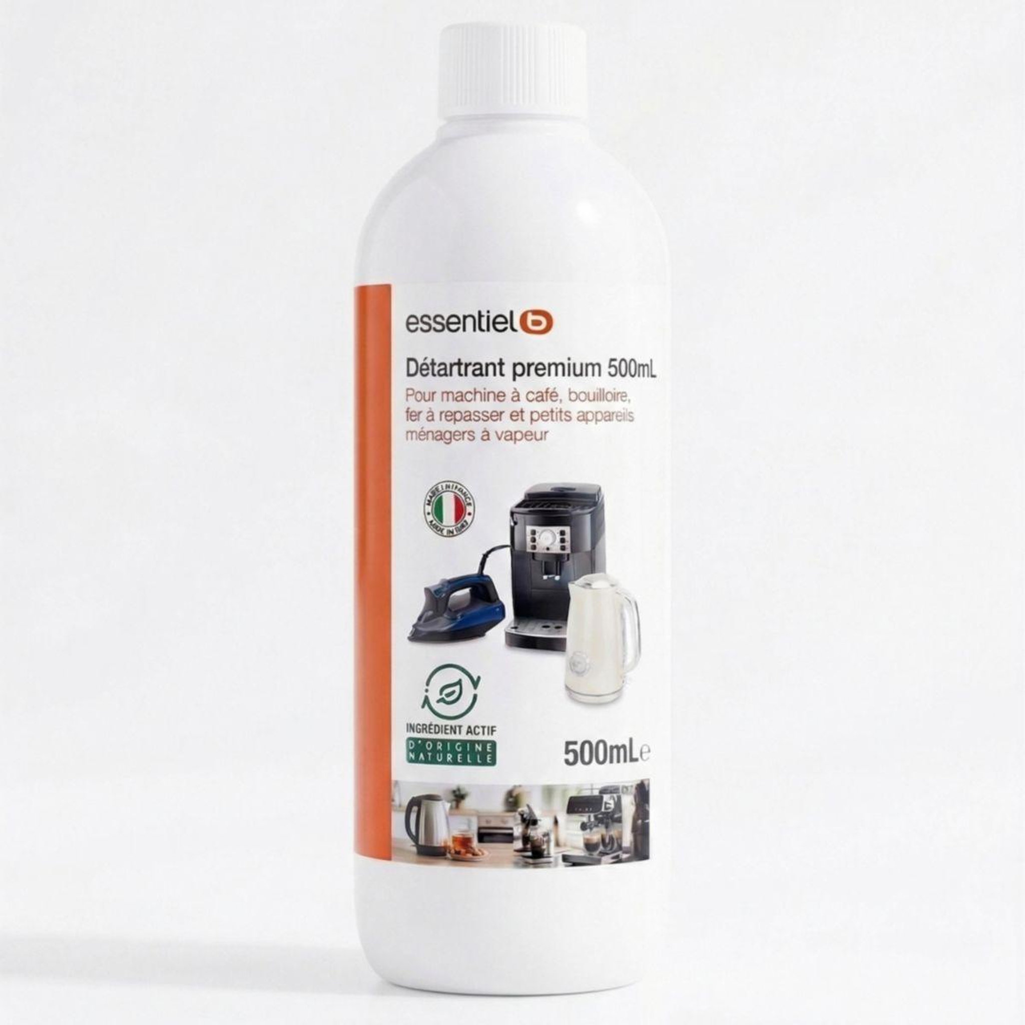 ESSENTIEL B Détartrant premium 500ml multi-appareils, efficace contre le calcaire
