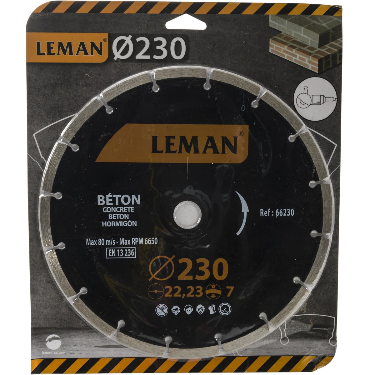 Leman Disque diamant segments 230 mm Leman