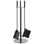 Voir la diapositive 2 : VIDAXL Set d'outils de cheminee 4 pcs 22x59 cm acier