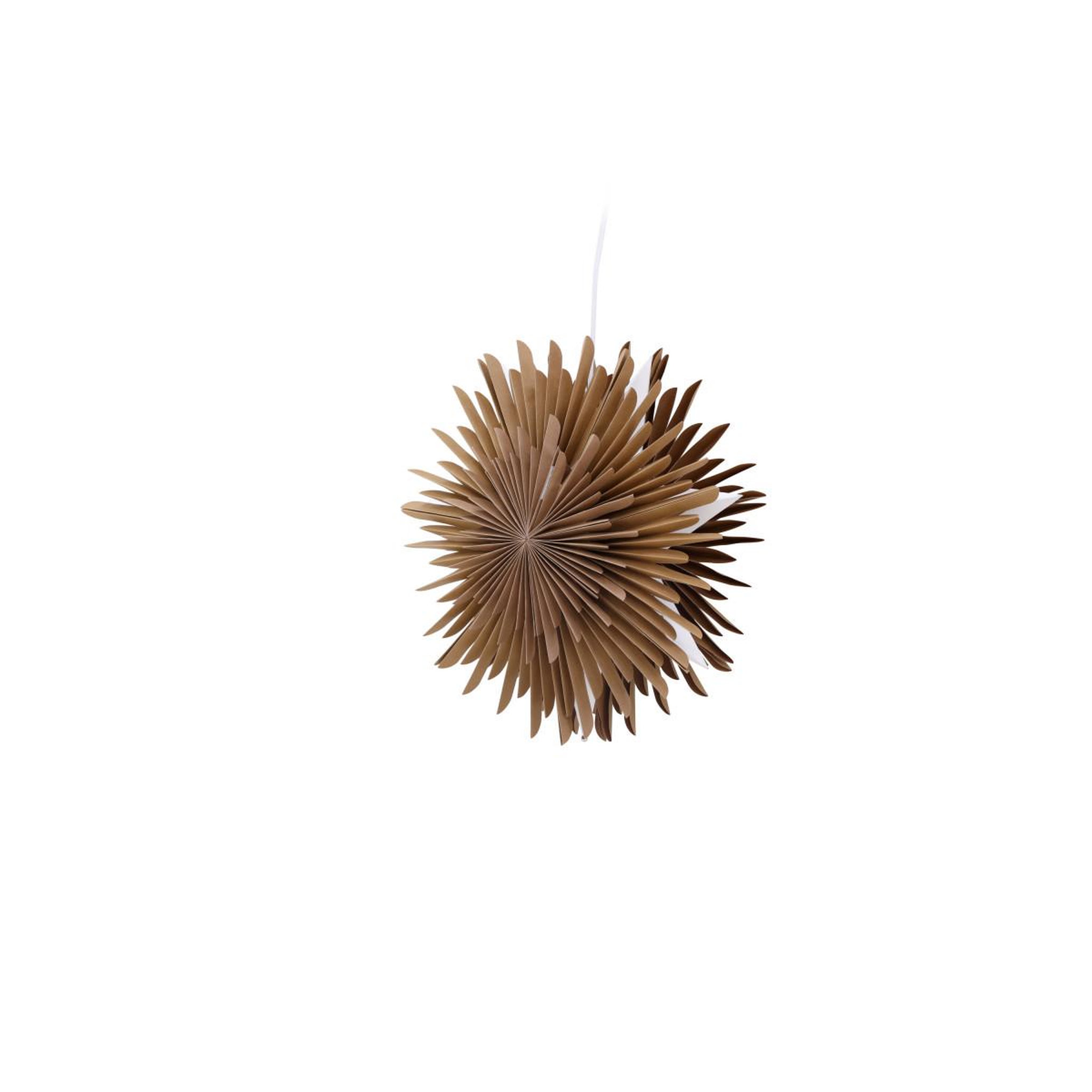 Voir la diapositive 3 : Paris Prix Lampe suspension design  selen  35cm marron clair