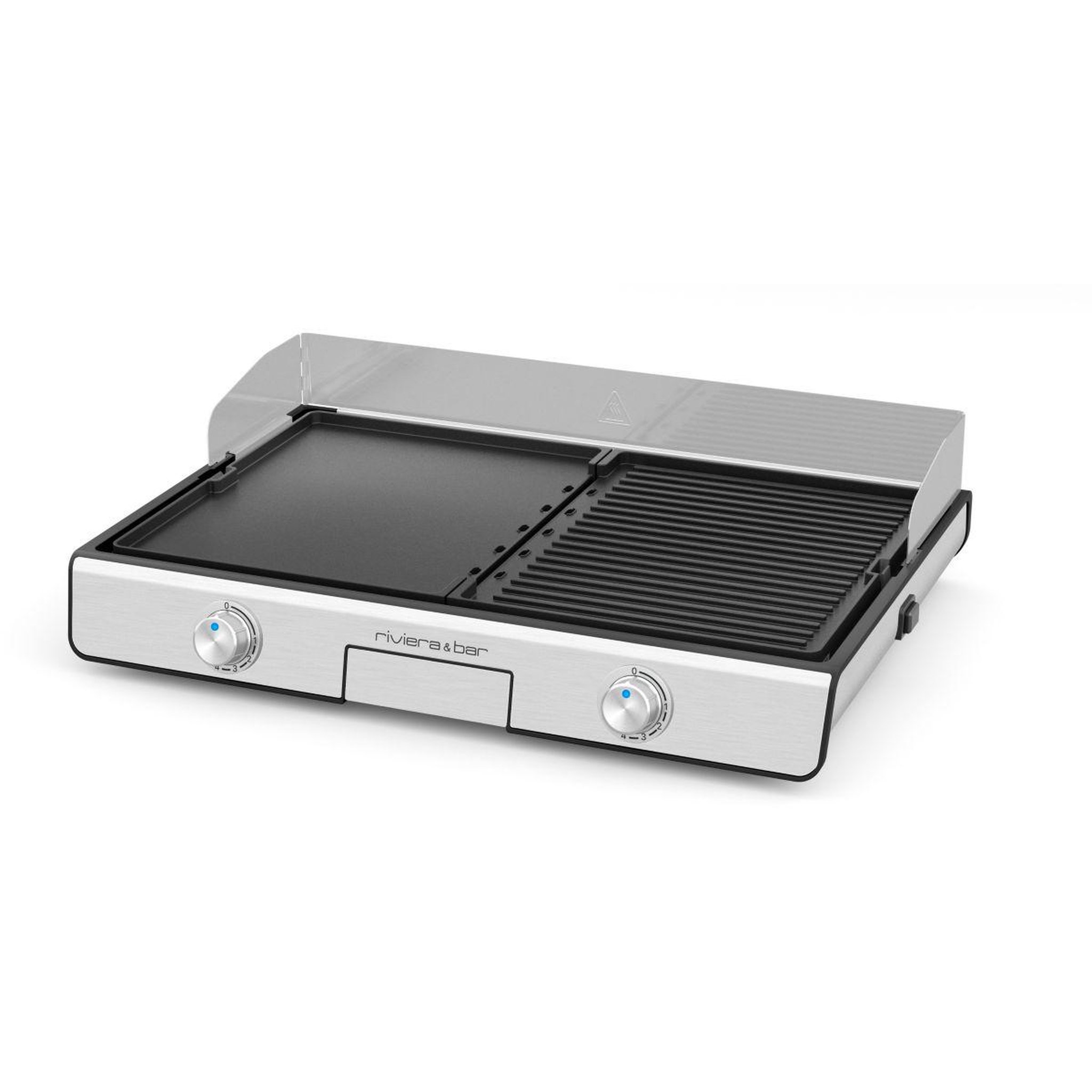 Riviera & Bar Plancha électrique QPL530 réversible à poser, 45.5x28.5 cm