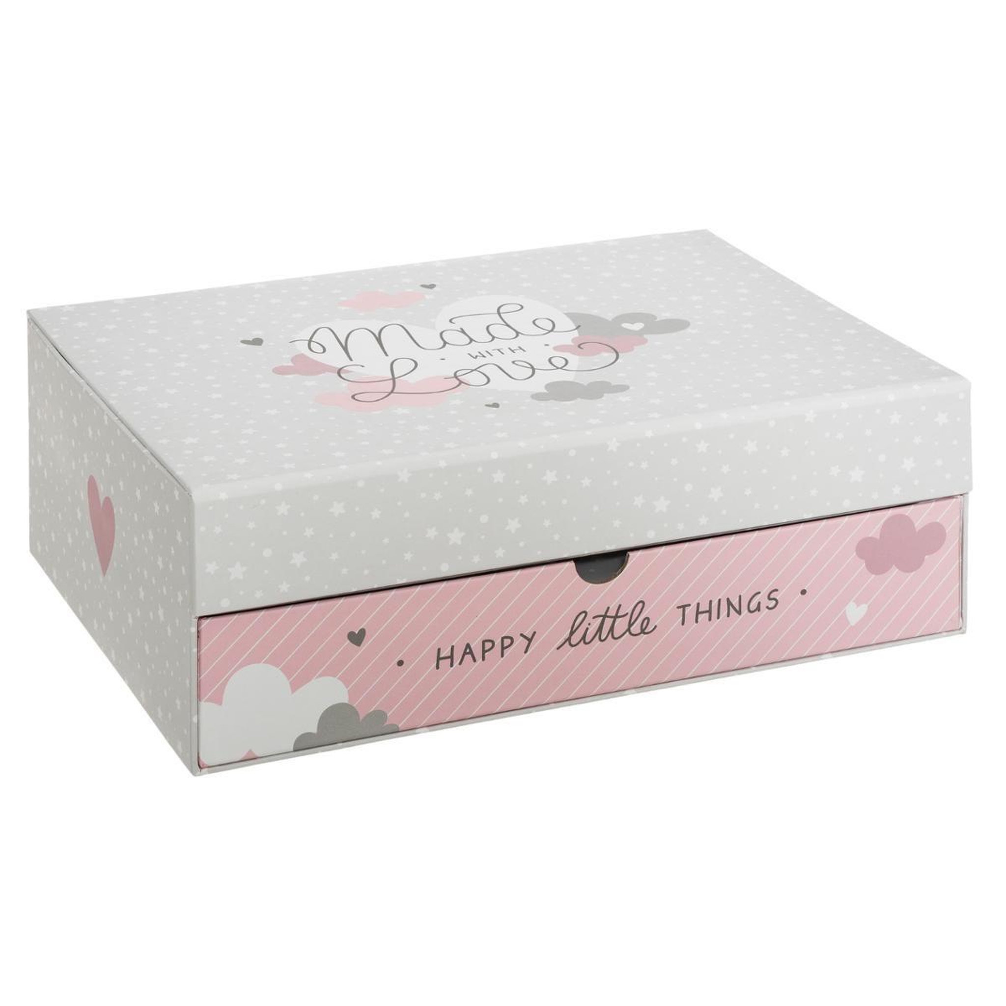 Atmosphera Kids Coffret Cadeaux Enfant 3 Pièces  Love  28cm Rose
