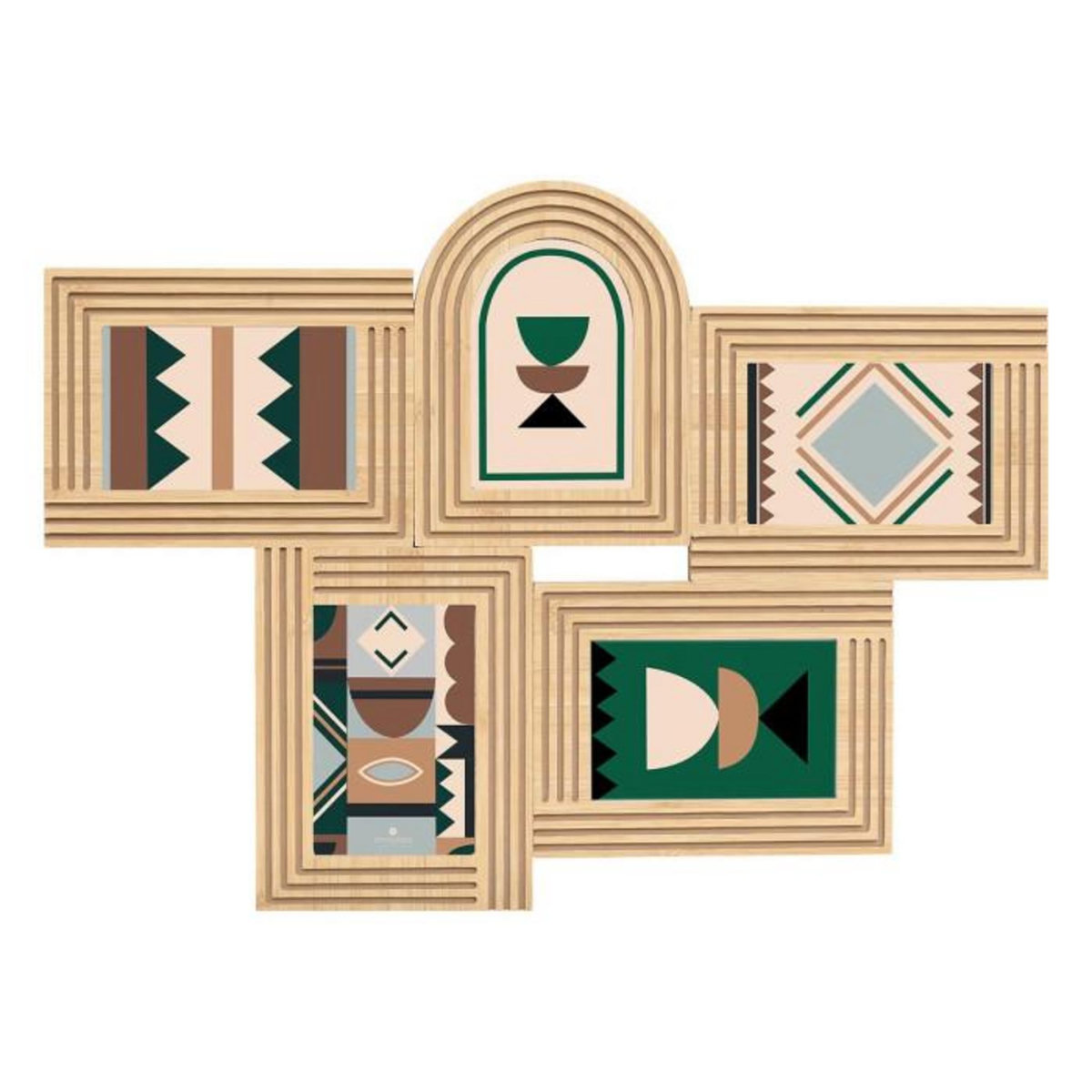 ATMOSPHERA Pêle-Mêle 5 Photos  Olivia  57cm Naturel