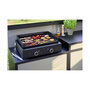 Voir la diapositive 2 : FORGE ADOUR Plancha gaz modern G 60 A N noir 2 brûleurs à poser, 60.5x42 cm