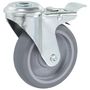 Voir la diapositive 5 : VIDAXL 12 pcs Roulettes pivotantes a trou de boulon 100 mm