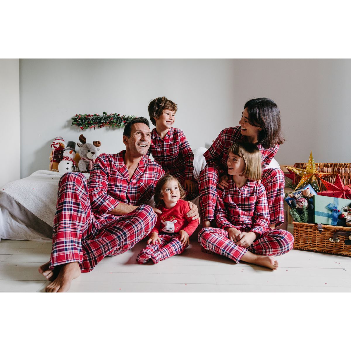 INEXTENSO Pyjama flanelle de Noël rouge fille