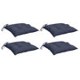Voir la diapositive 3 : VIDAXL Coussins de chaise lot de 4 bleu marine 50x50x7 cm tissu oxford