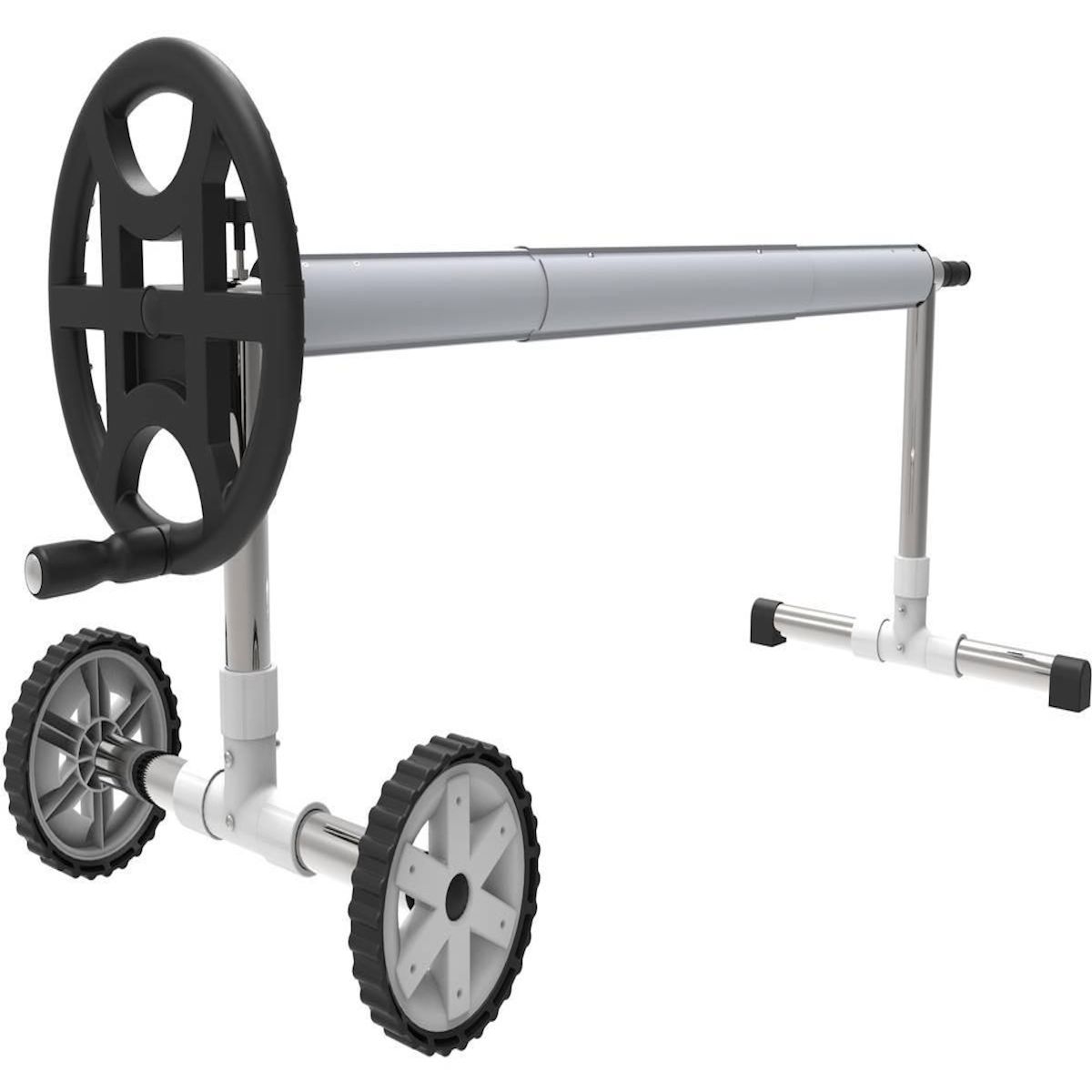 Habitat et Jardin Enrouleur télescopique pour piscine enterrée de 4.90 à 6.45 m