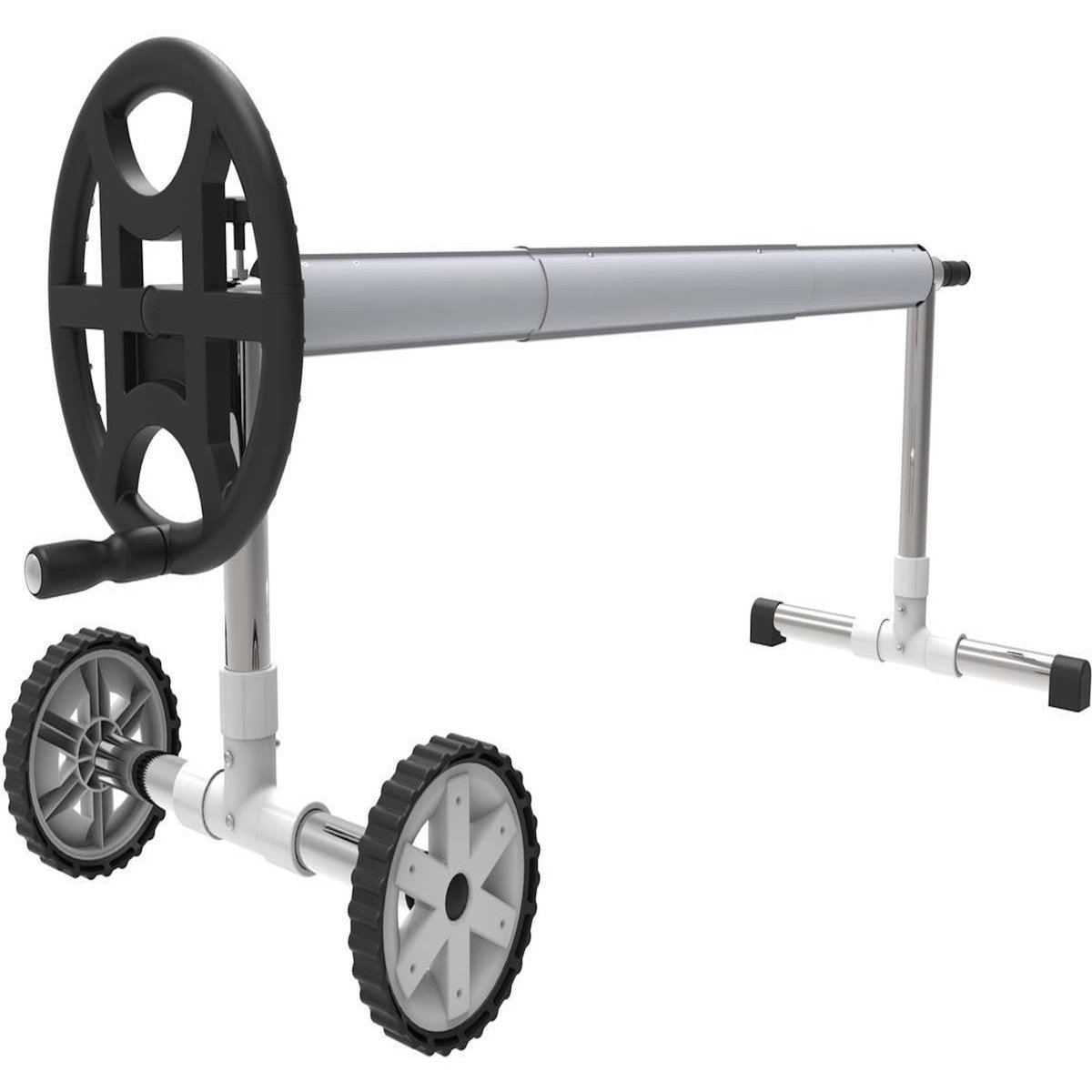 Habitat et Jardin Enrouleur télescopique pour piscine enterrée de 4.90 à 6.45 m