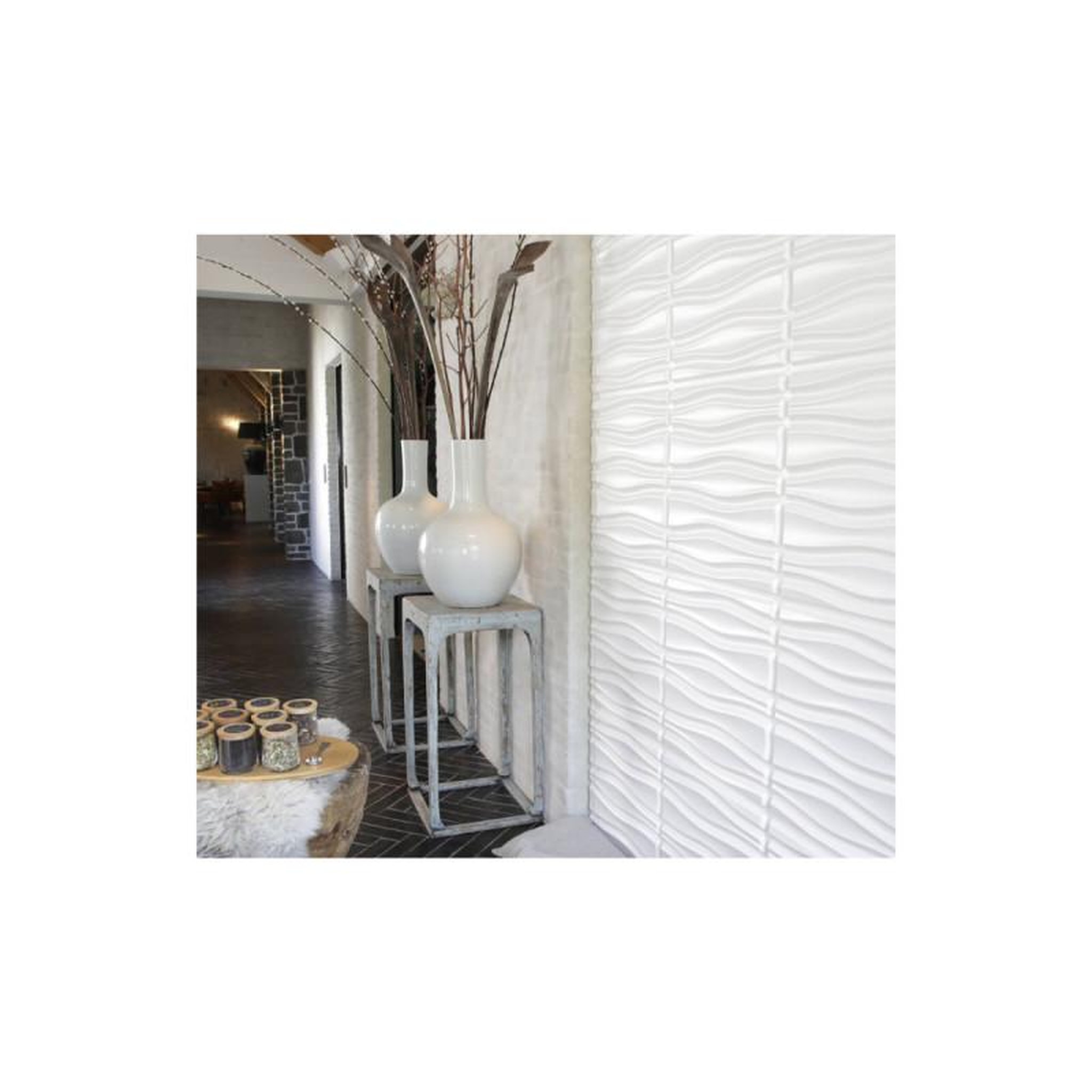 Voir la diapositive 5 : WallArt Panneau mural 3d wallart flows 3m2