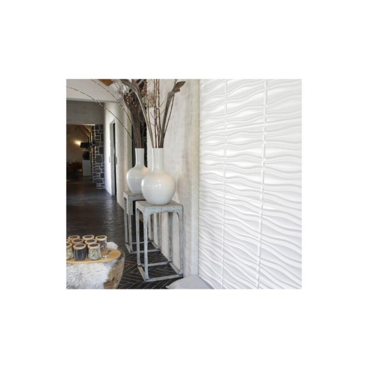 WallArt Panneau mural 3D WallArt Flows 3m2