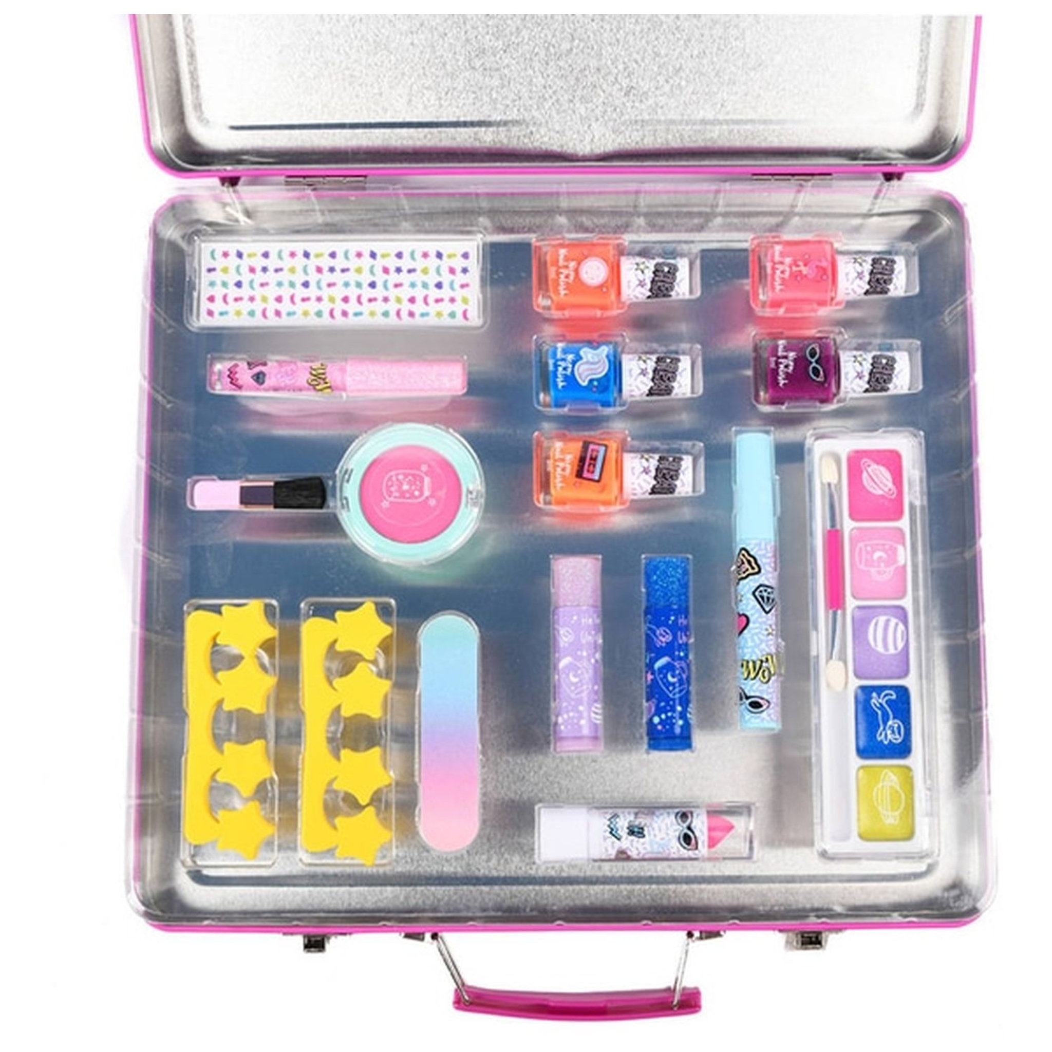 Voir la diapositive 2 : Maquillage - Valisette maquillage 115 pièces Néon