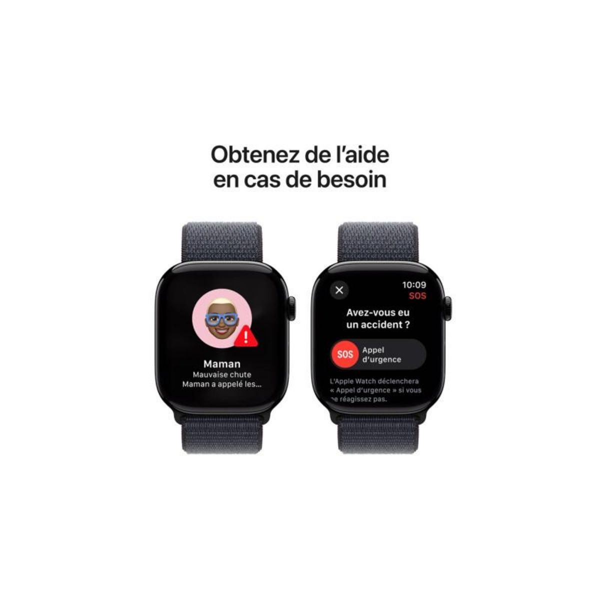 APPLE Montre connectée Serie 10 46mm Alu/Noir S/M Cellular