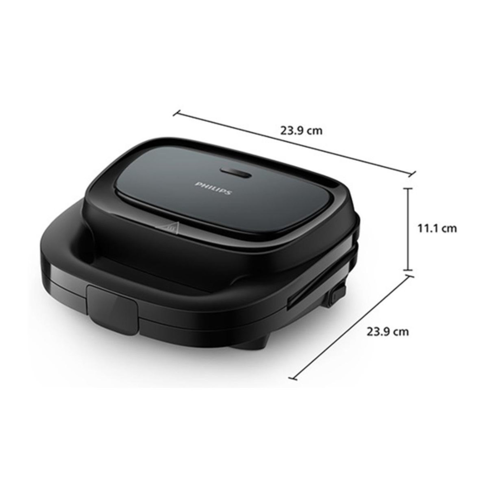 Voir la diapositive 3 : Philips Gaufrier 750w noir - HD2332.90