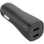 Voir la diapositive 1 : ESSENTIEL B Chargeur allume cigare 40W 2x USB-C noir