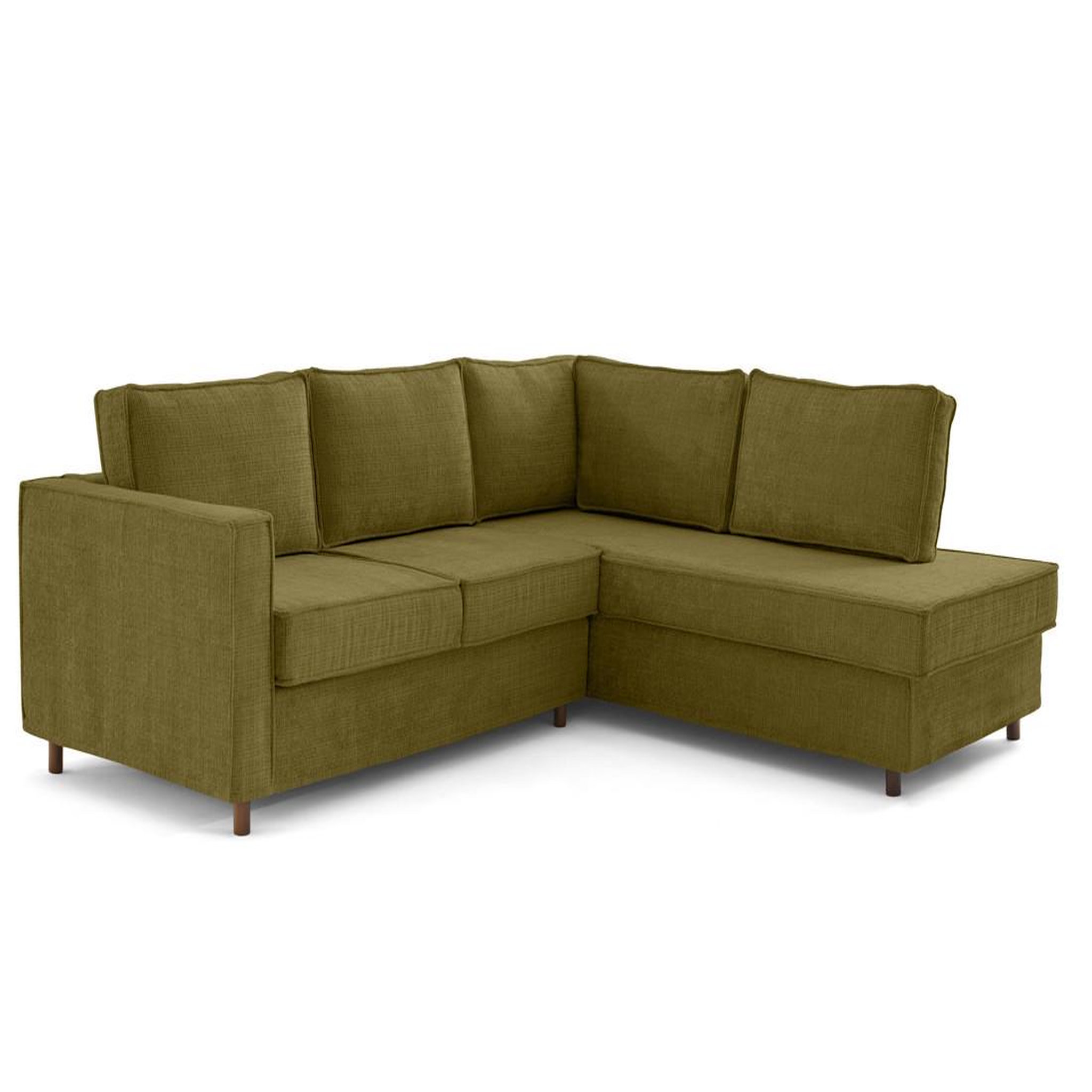 Voir la diapositive 4 : LISA DESIGN Jake - canapé déhoussable d'angle droit 5 places en velours texturé