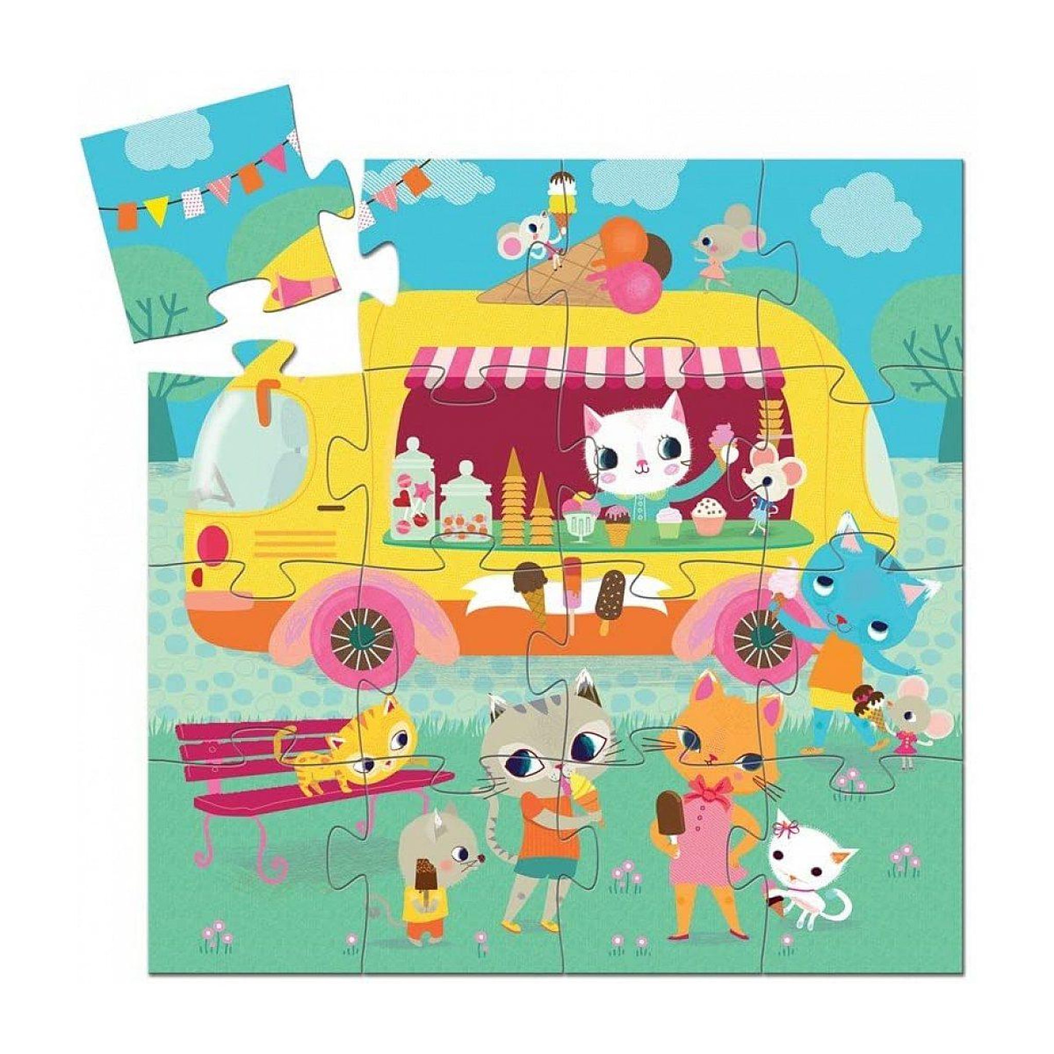 Voir la diapositive 3 : Djeco Puzzle le glacier 16pieces