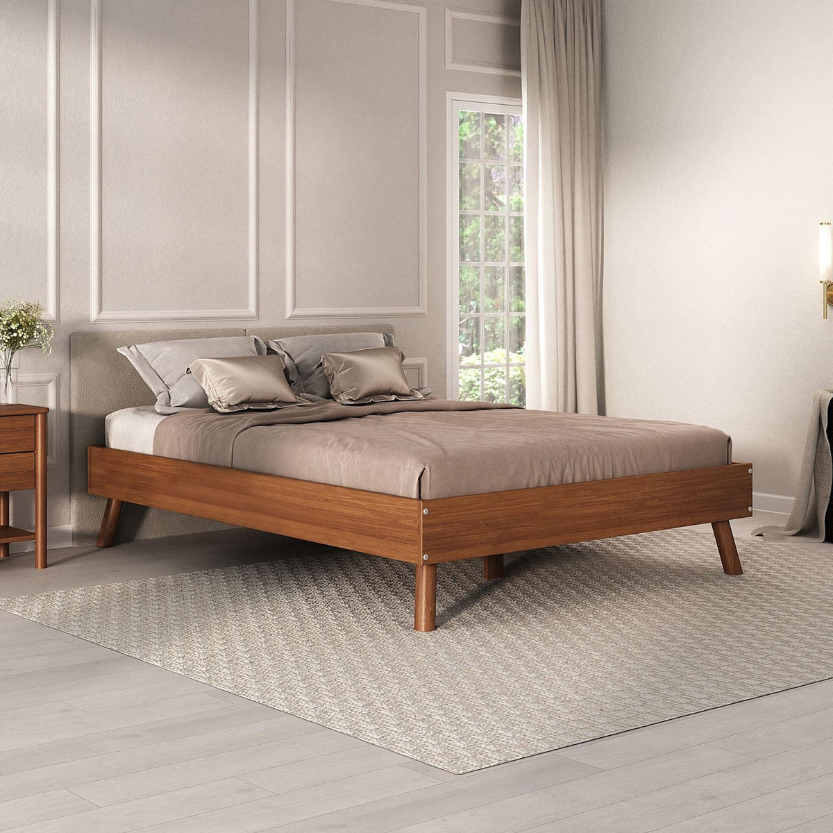 IDIMEX Lit futon KARRI 140 x 200 cm, en bois massif
