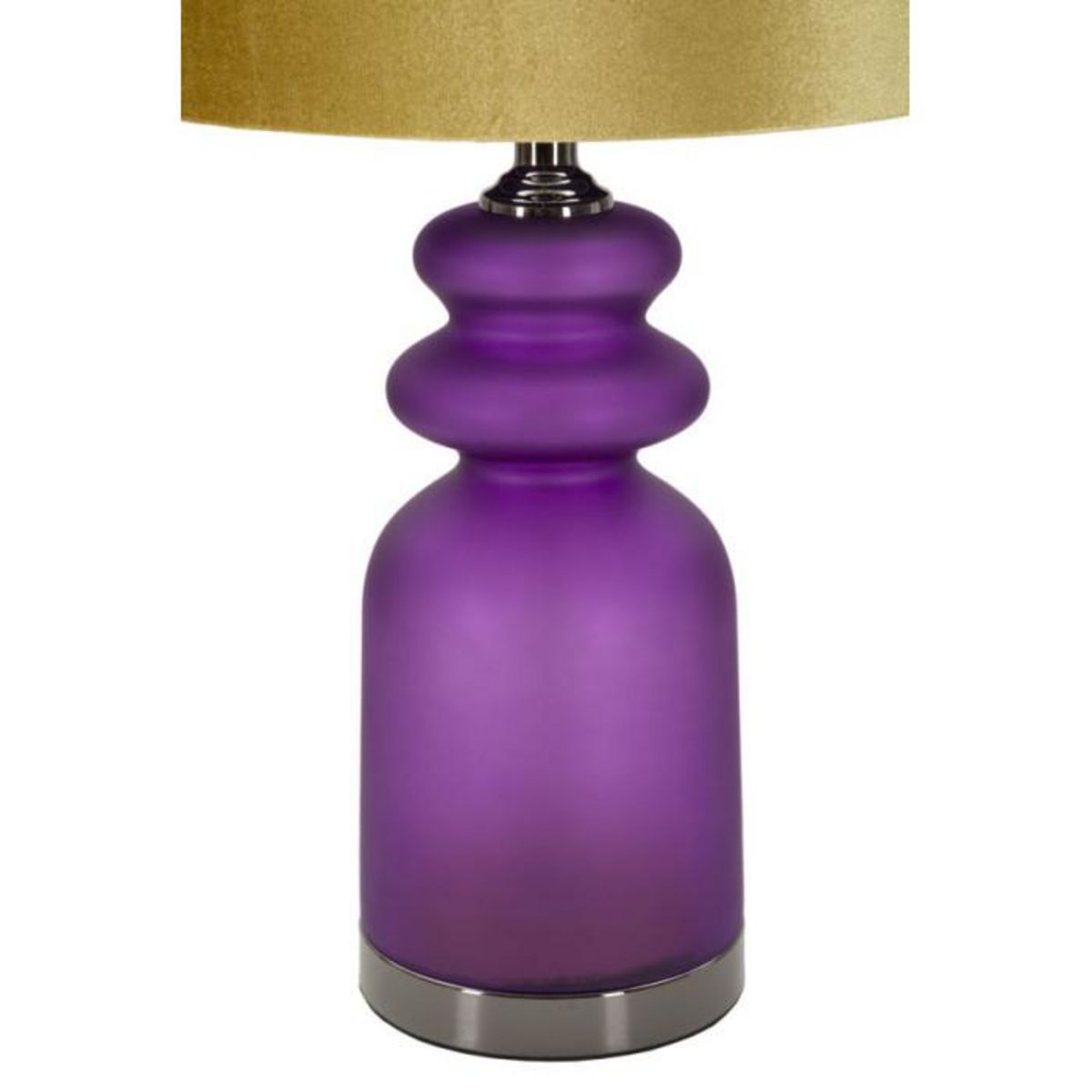 Paris Prix Lampe à Poser en Verre  Milva Two  57cm Violet & Or
