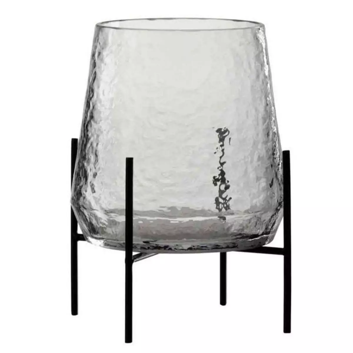 Paris Prix Vase Design sur Pied  Irrégulier  25cm Transparent