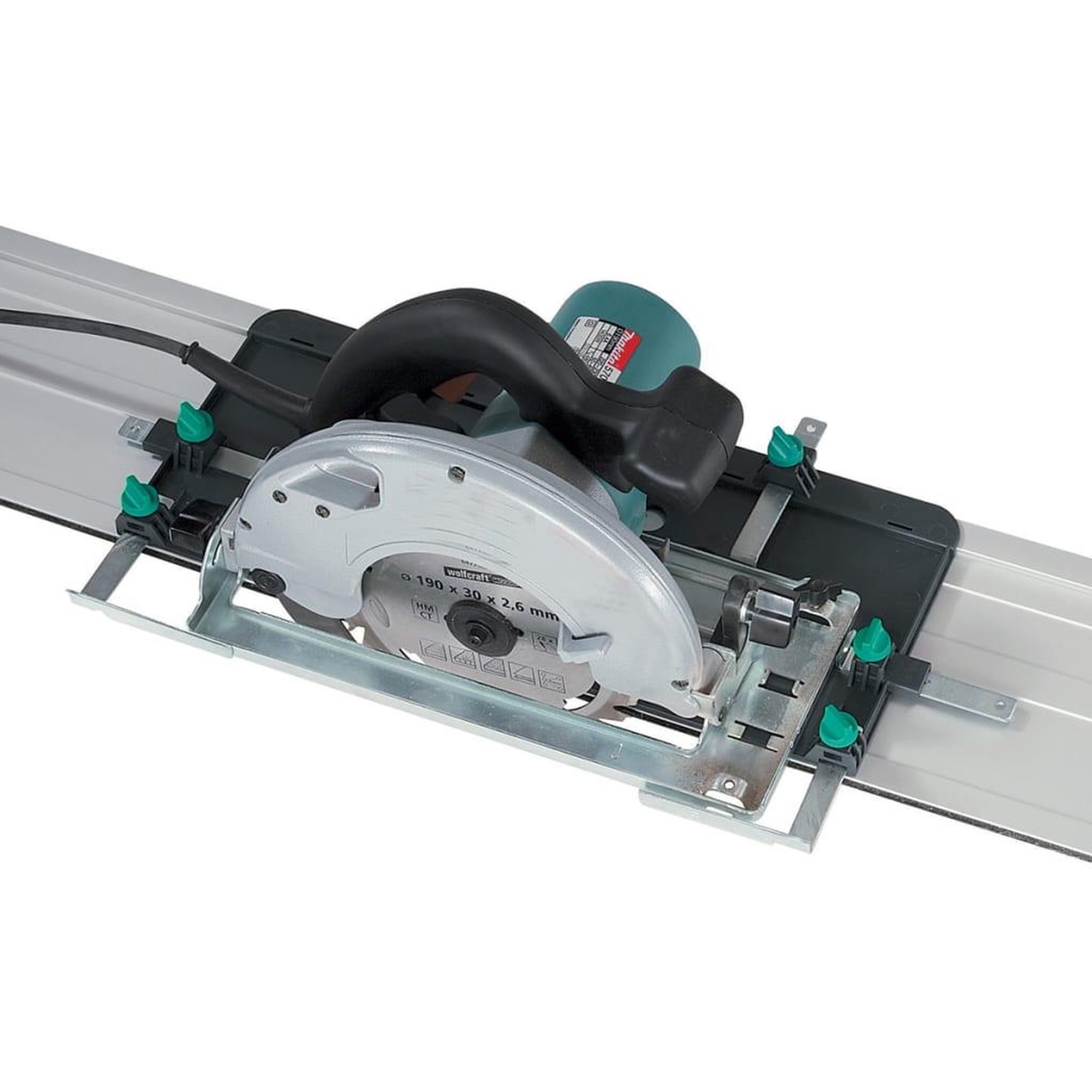 Voir la diapositive 1 : WOLFCRAFT wolfcraft Rail de guidage pour scie circulaire FKS 115 6910000