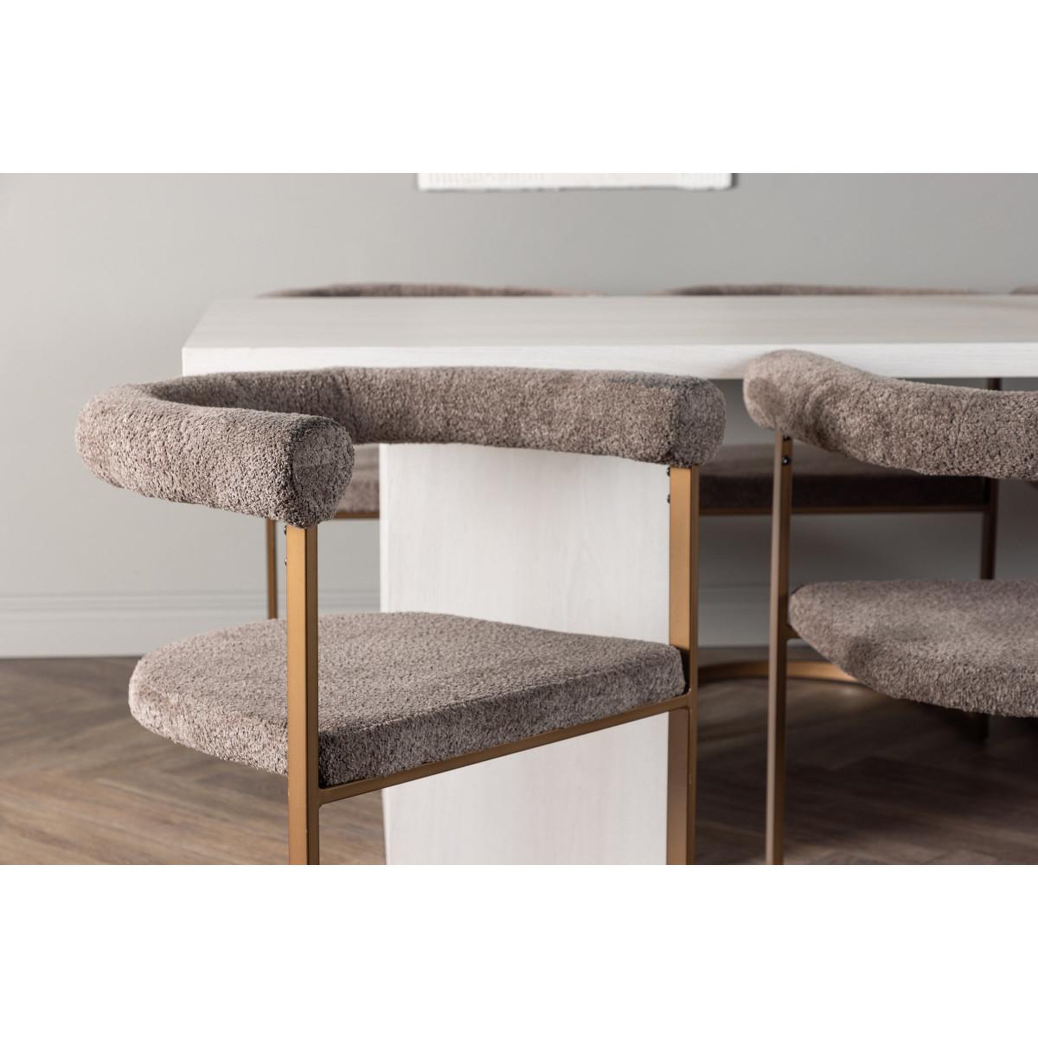Voir la diapositive 5 : Paris Prix Ensemble table à manger & 6 chaises  olga & morning  200cm naturel & marron