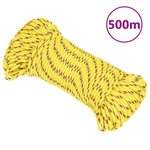 VIDAXL Corde de bateau Jaune 5 mm 500 m Polypropylene