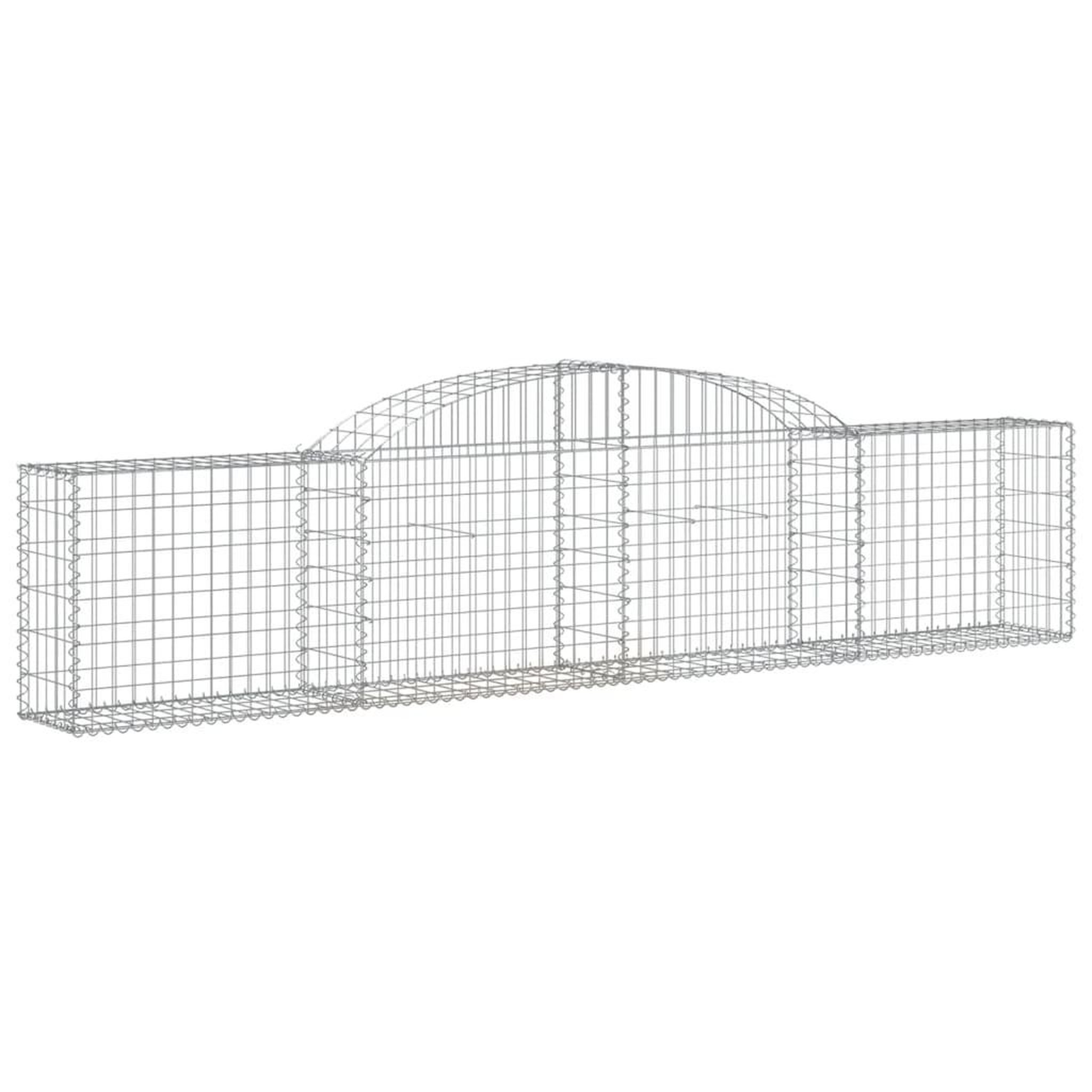Voir la diapositive 3 : VIDAXL Paniers a gabions arques 8 pcs 300x30x60/80 cm Fer galvanise