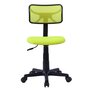 IDIMEX Chaise de bureau pour enfant MILAN fauteuil pivotant et ergonomique, siège à roulettes avec hauteur réglable, mesh vert