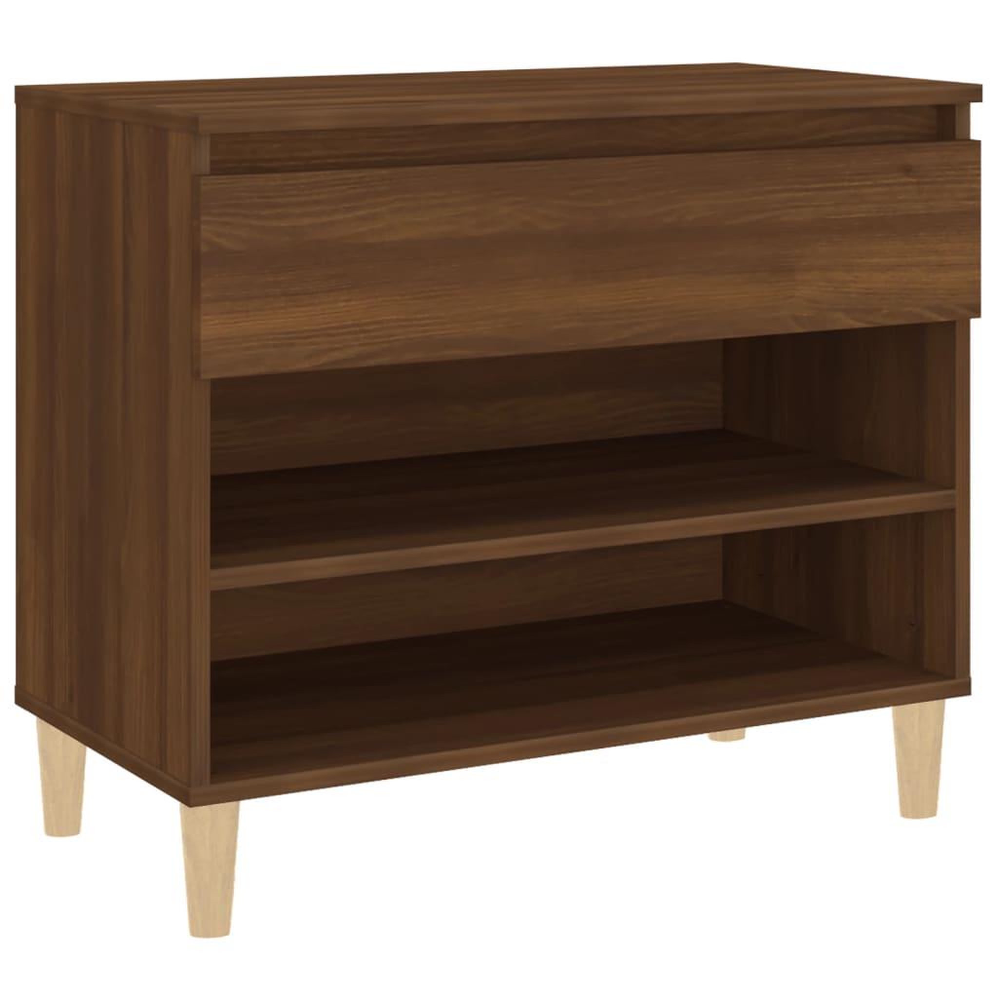 Voir la diapositive 2 : VIDAXL Armoire a chaussures Chene marron 70x36x60 cm Bois d'ingenierie