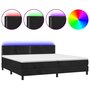 Voir la diapositive 2 : VIDAXL Sommier a lattes de lit avec matelas et LED Noir 200x200 cm
