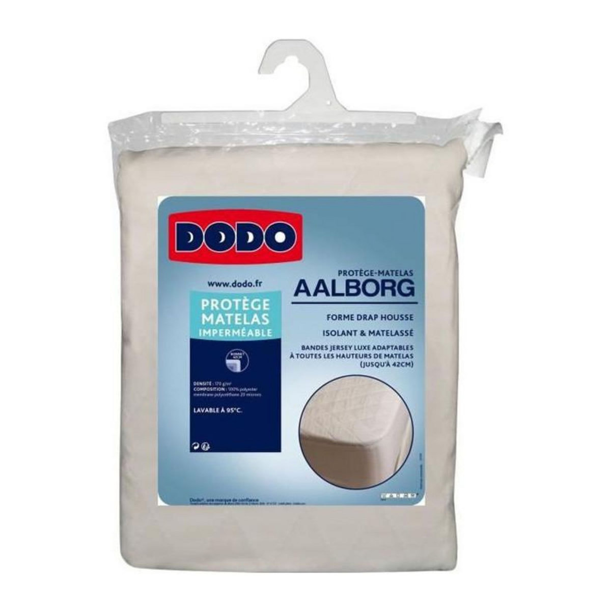 DODO DODO Protege matelas Aalborg - Matelasse et impermeable - 140x190 cm
