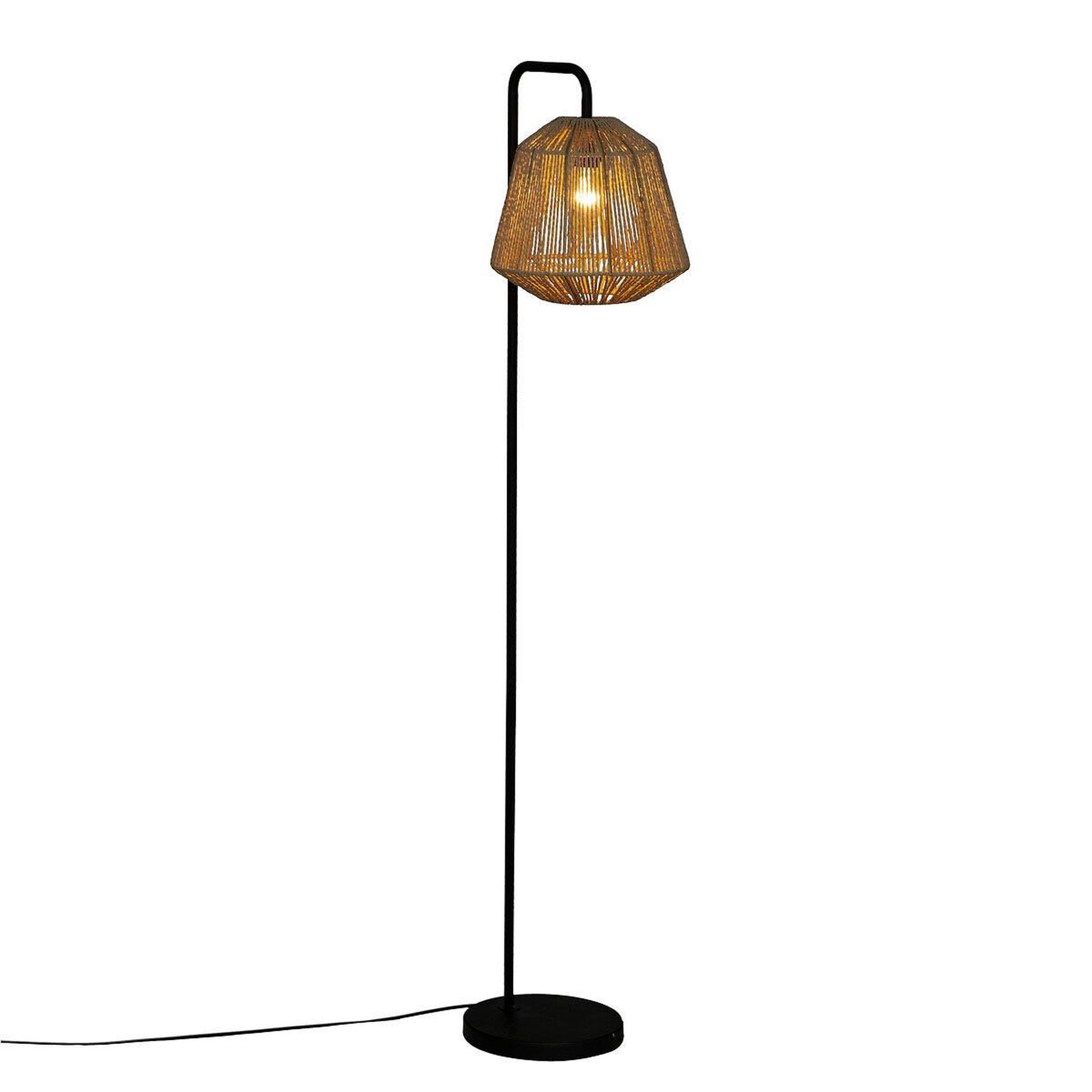 Voir la diapositive 2 : ATMOSPHERA Lampadaire design  jily  150cm beige & noir