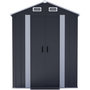 Voir la diapositive 4 : Habitat et Jardin Abri de jardin métal avec portes coulissantes  Boston  - 4.12 m² - Gris