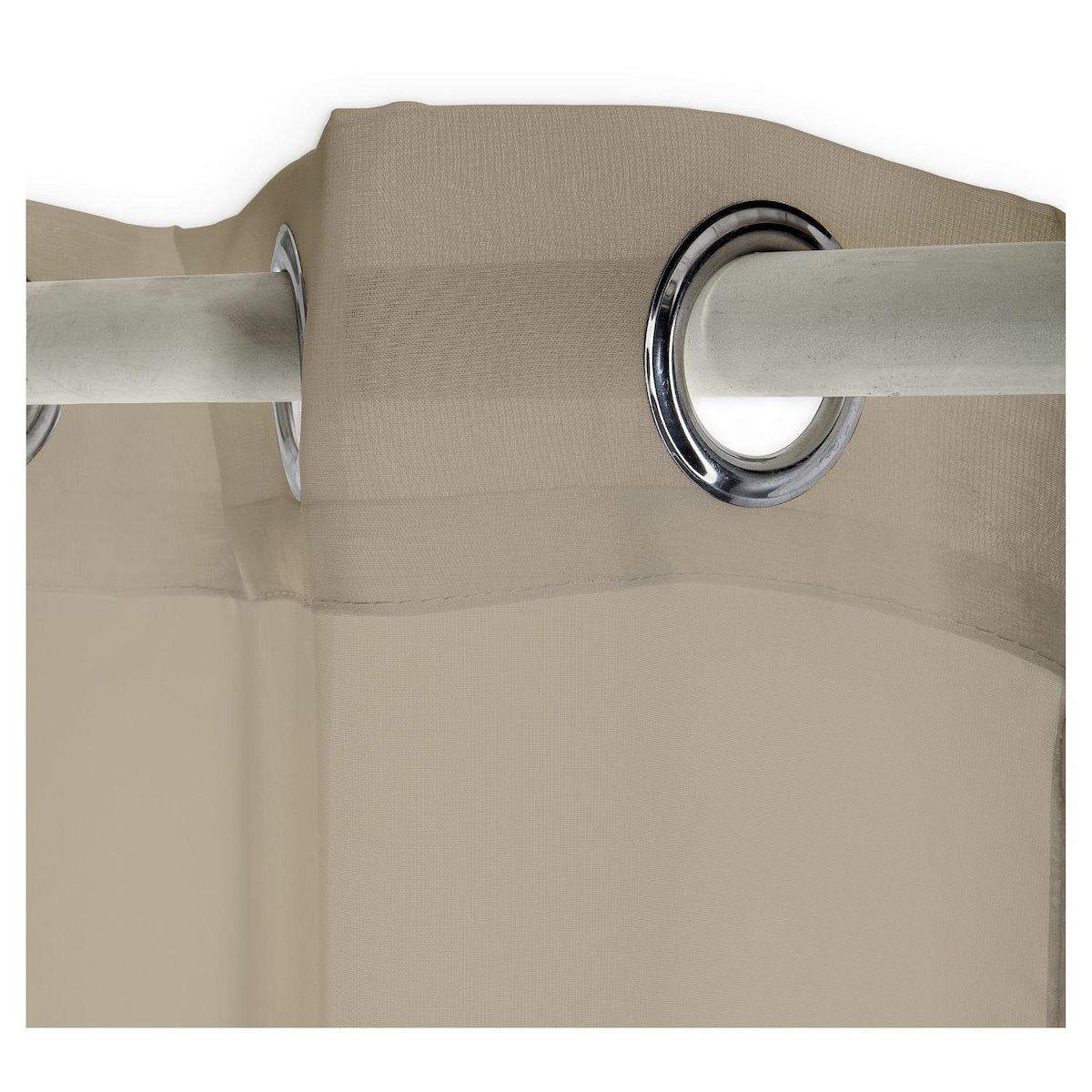 TODAY Voilage finition oeillets prêt à poser en polyester 135x240 cm