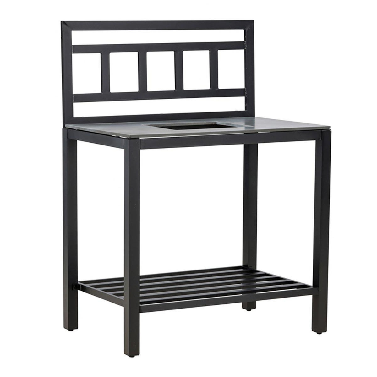 Paris Prix Meuble Cuisine d'Extérieur Emplacement  Alicante  128cm Noir