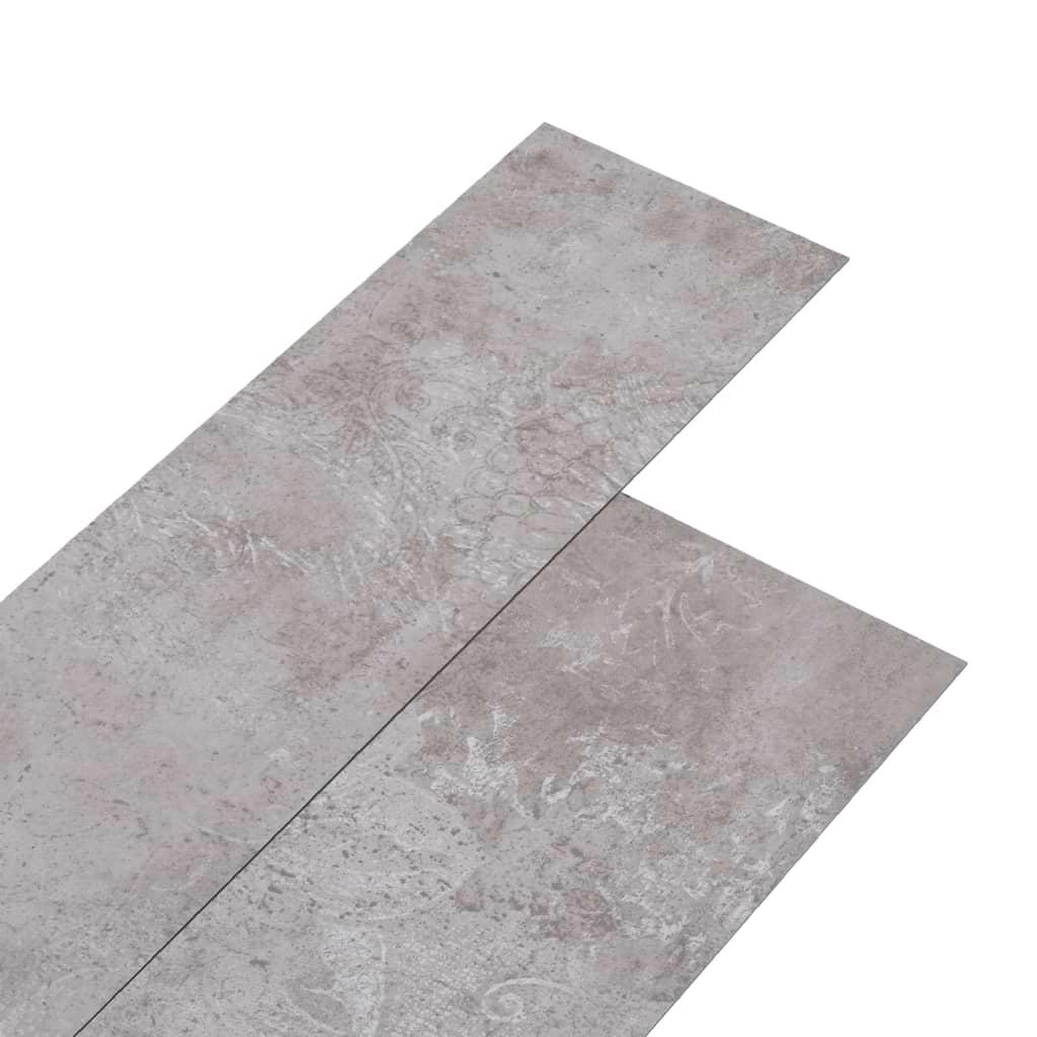 Voir la diapositive 2 : VIDAXL Planches de plancher PVC Non auto-adhesif 5,26m^2 2mm Gris terre