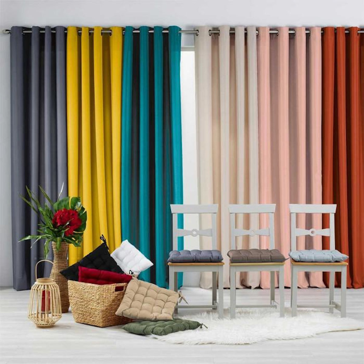 Paris Prix Coussin Déco  Essentiel  40x40cm Rose Poudré