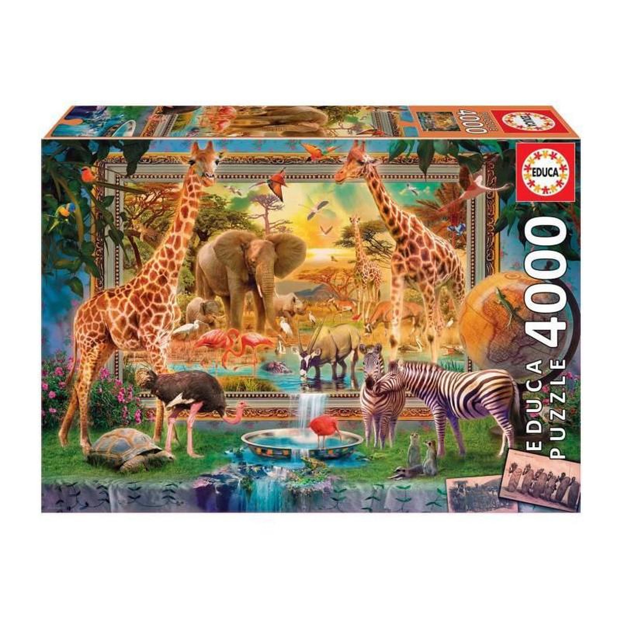 EDUCA EDUCA - Puzzle - 4000 Savana coming to life