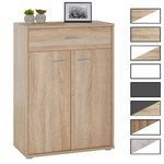 IDIMEX Buffet CALAIS, en mélaminé. Coloris disponibles : Bicolore, Marron