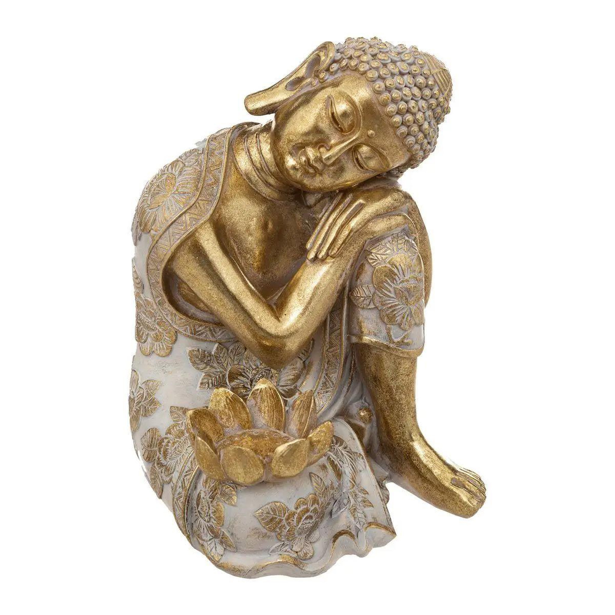 ATMOSPHERA Bouddha assis design  atherya  23cm or