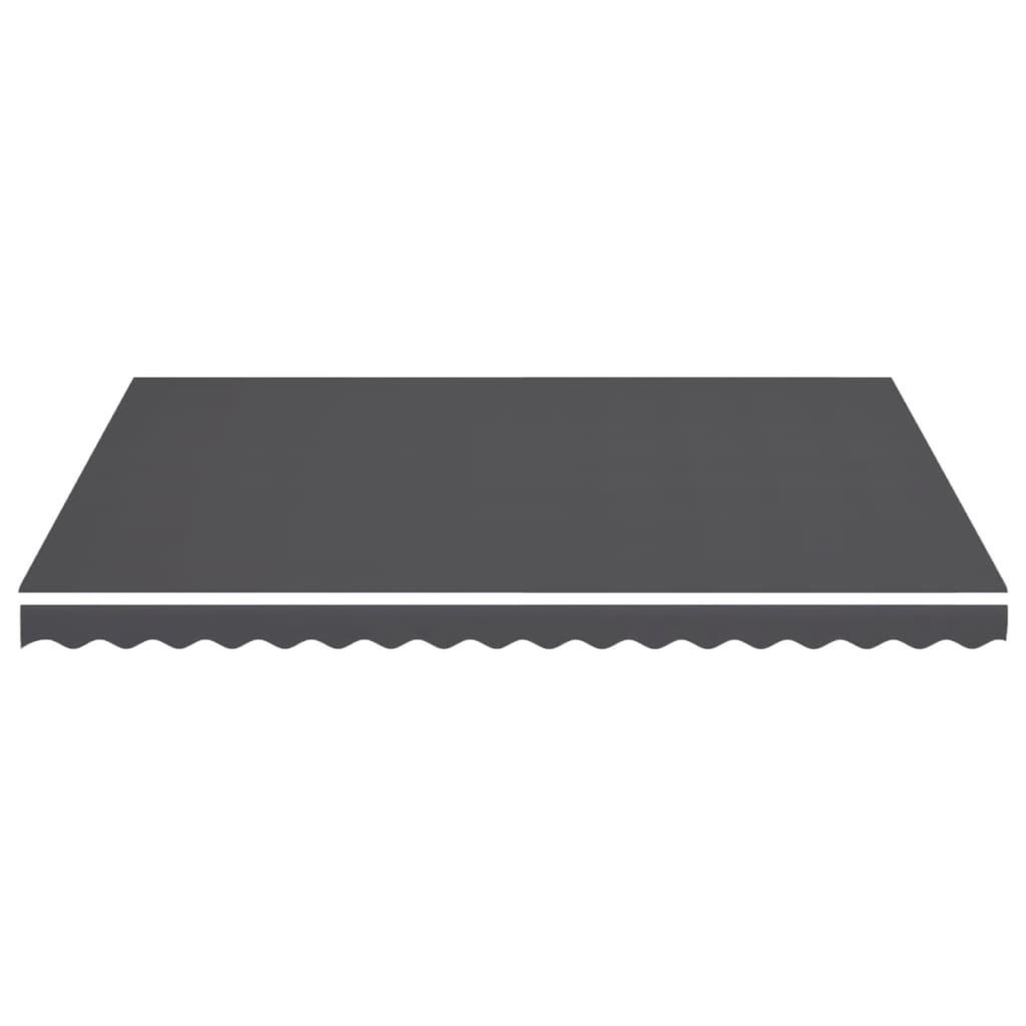 Voir la diapositive 3 : VIDAXL Tissu de remplacement pour auvent Anthracite 4,5x3,5 m