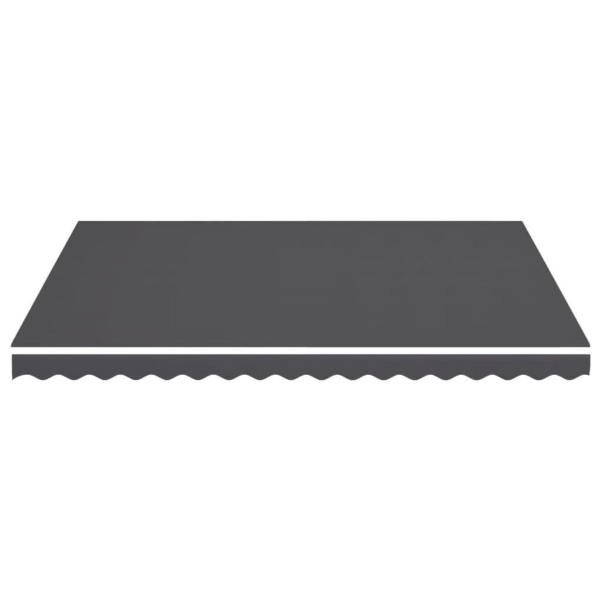 VIDAXL Tissu de remplacement pour auvent Anthracite 4,5x3,5 m