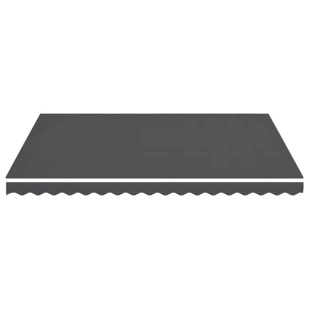 VIDAXL Tissu de remplacement pour auvent Anthracite 4,5x3,5 m