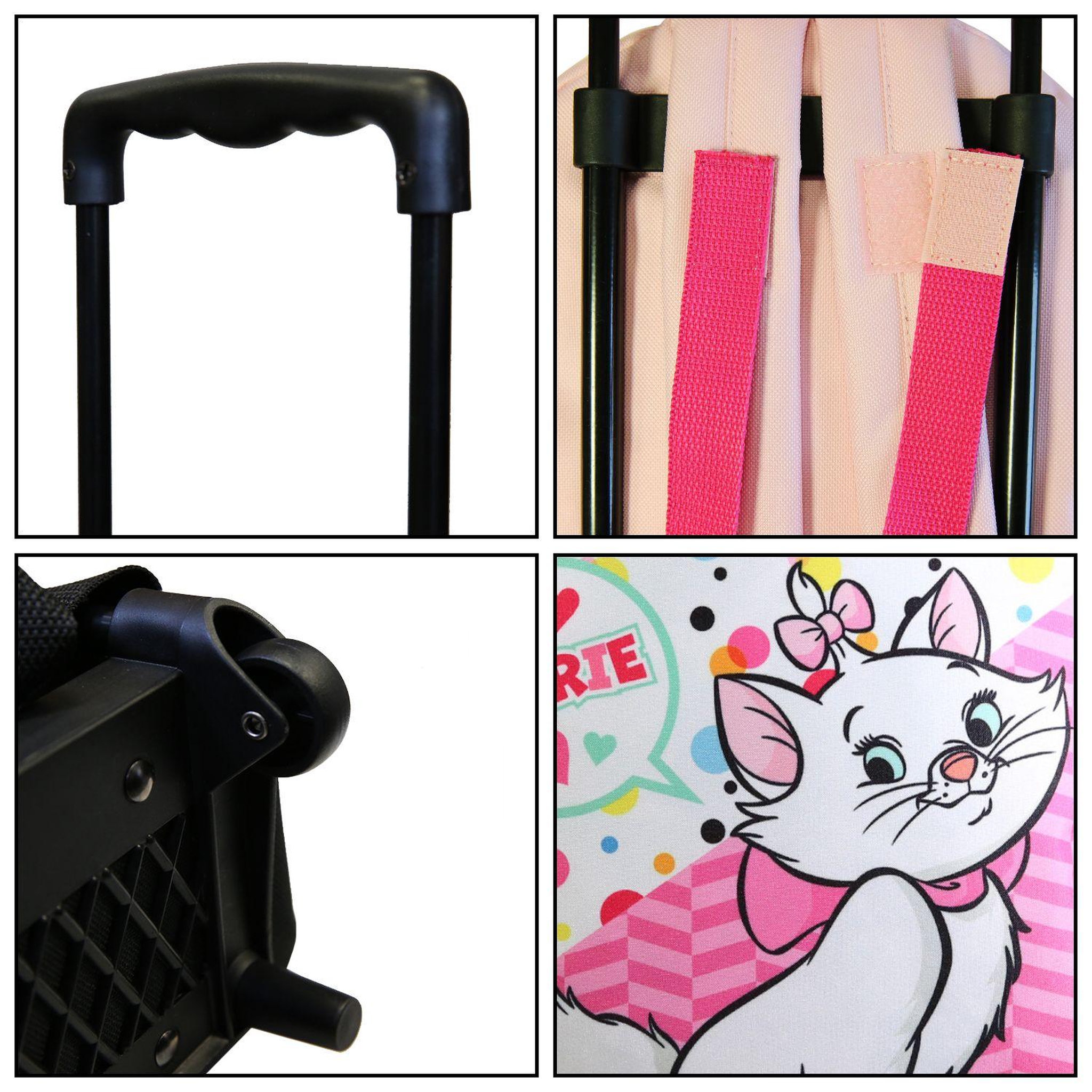 Voir la diapositive 6 : Bagtrotter BAGTROTTER Sac à dos à roulettes 31 cm maternelle Marie Rose