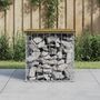 Voir la diapositive 1 : VIDAXL Banc de jardin design gabion 43x44x42 cm bois de pin impregne
