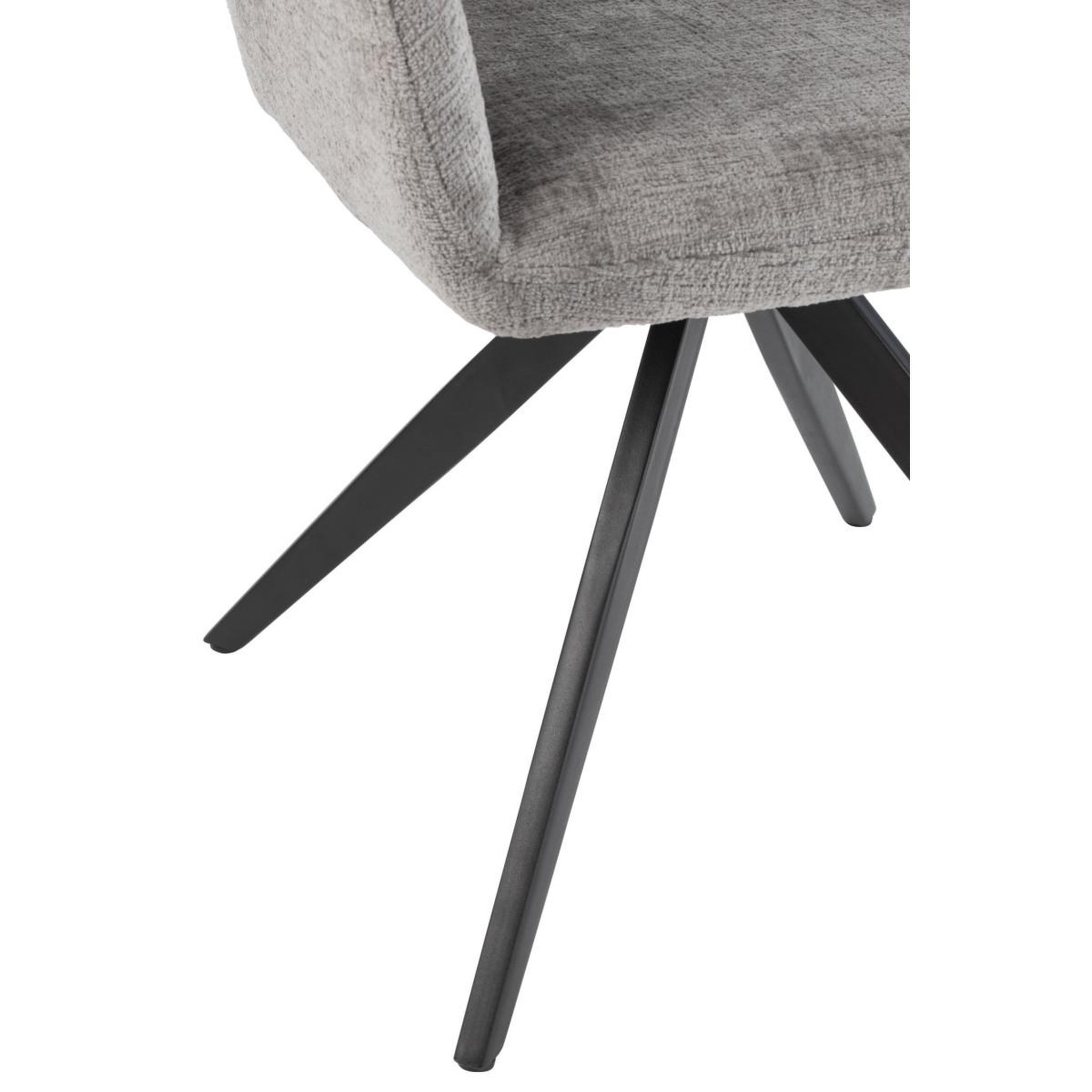 Voir la diapositive 5 : J-LINE Chaise design pivotante  louna  84cm gris