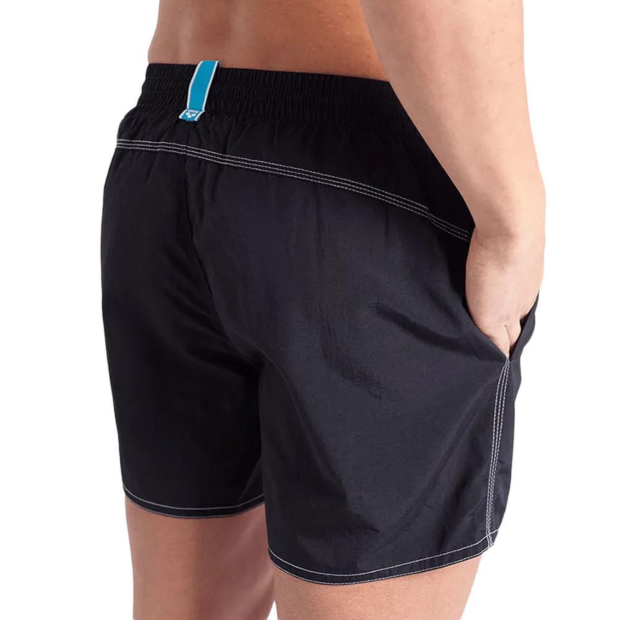 Voir la diapositive 2 : ARENA Short de bain Noir/Blanc Homme Arena Bywayx